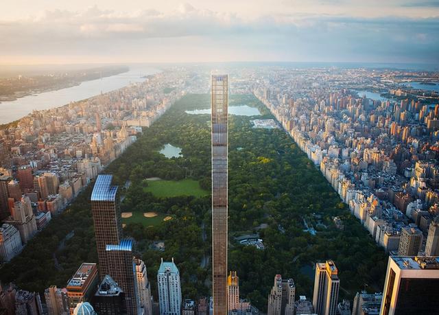 2021年纽约10大最高建筑排名，最高541米 