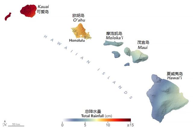 进入三月以来，倾盆大雨和毁灭性山洪让美国夏威夷州进入紧急状态 