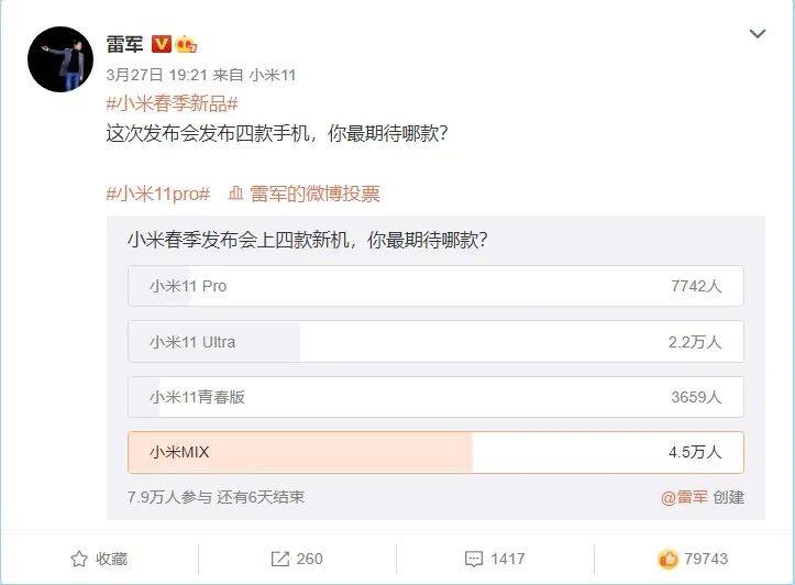 雷军确认，明日亲自发布4款小米手机，MIX在列