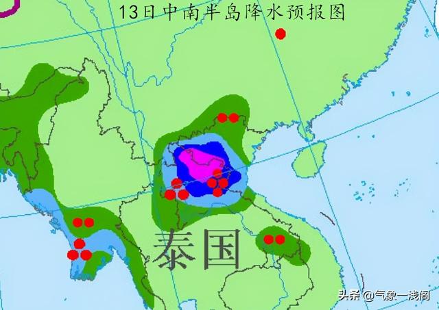 风圈覆盖中越两国10省区，4号小熊台风雨加强？分析：暴雨大暴雨