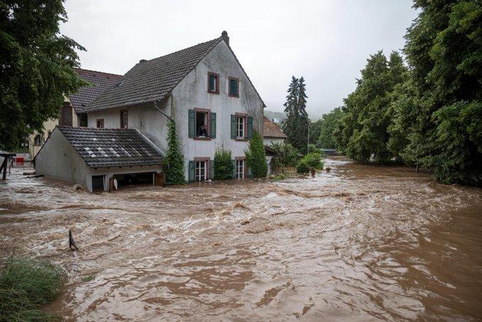 欧洲暴雨洪水已致20人死亡70人失踪